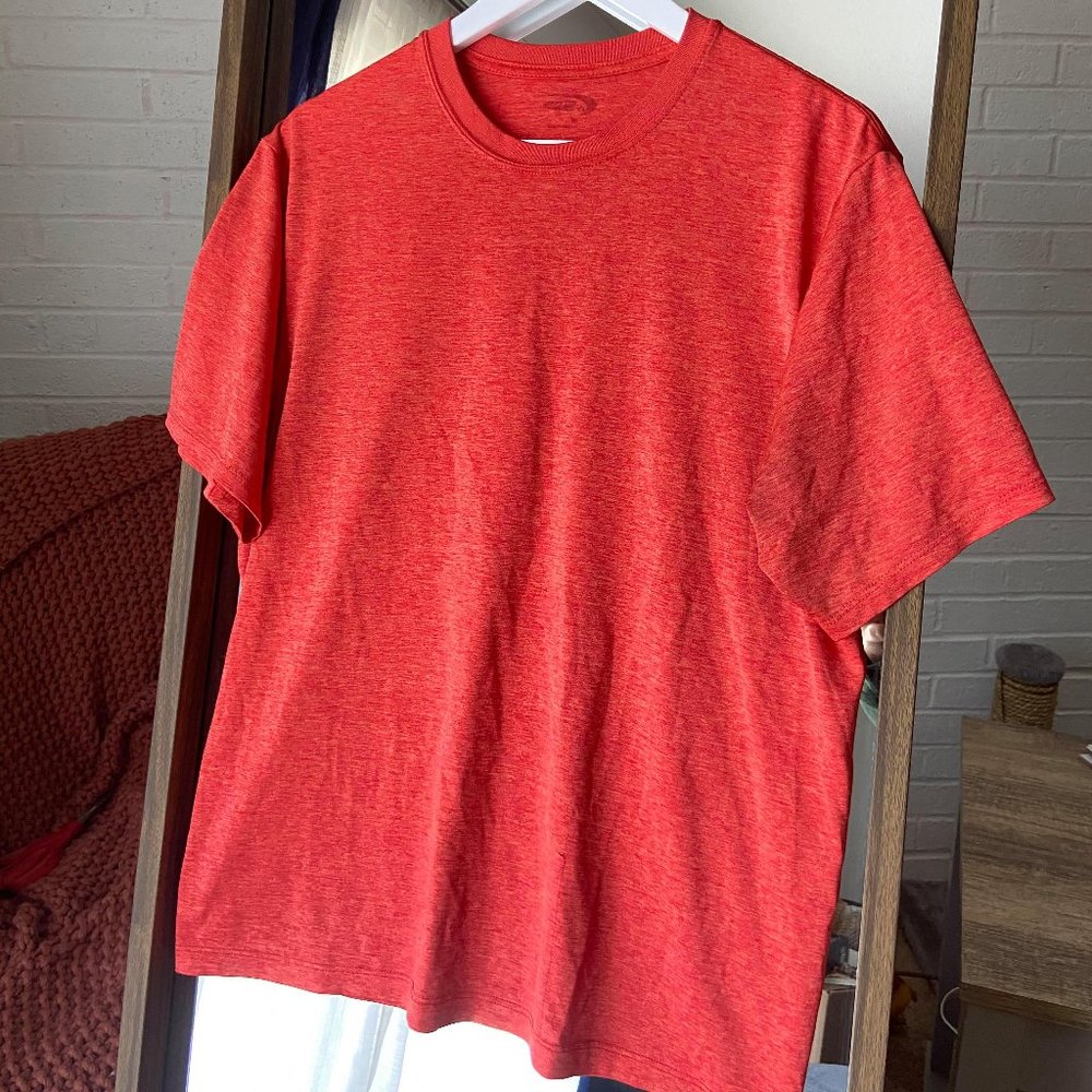 RED WORKOUT SHIRT